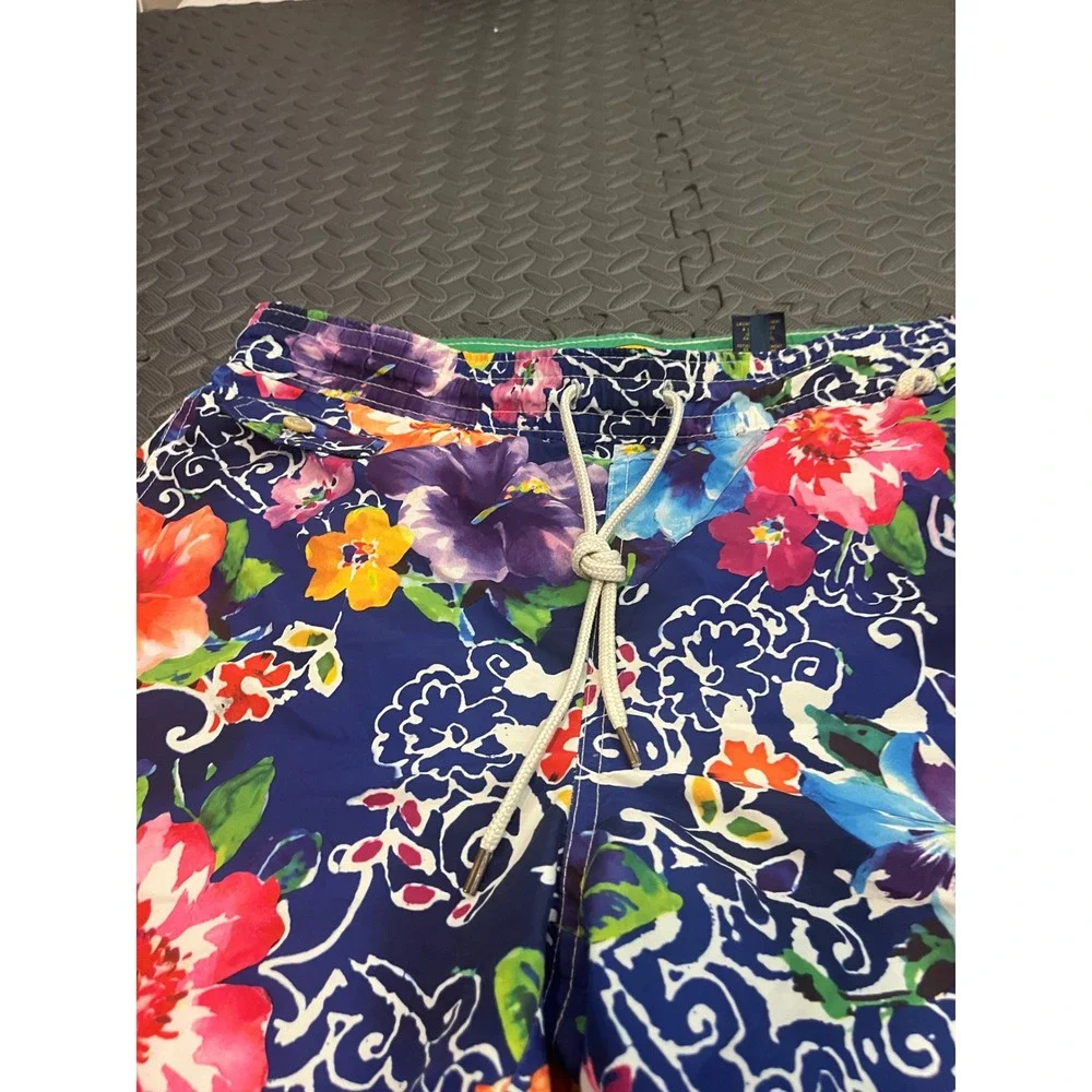 Polo Ralph Lauren Swimsuit Swim Shorts - Bright Aloha Floral Watercolor Small
